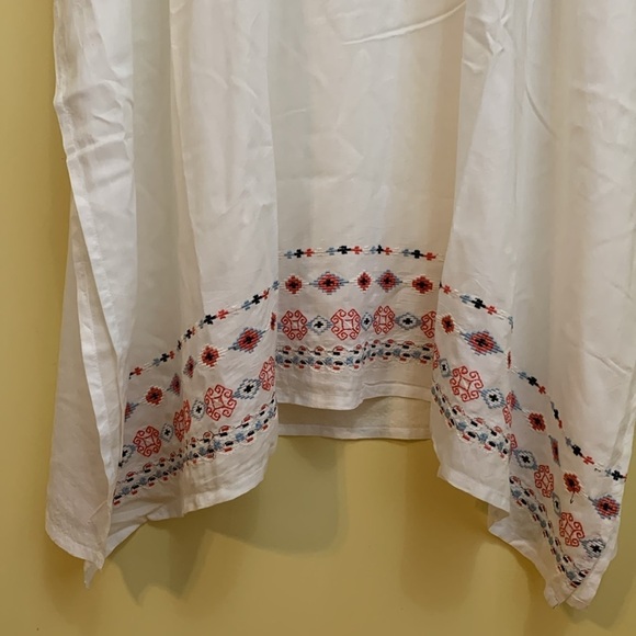 Guadalupe Design | NWT Gracie Viscose Embroidered Kaftan Beach Coverup Dress OS - Picture 11 of 17